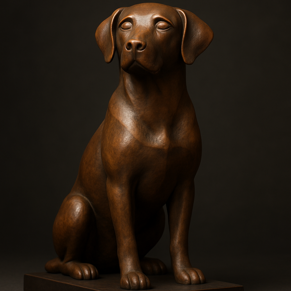 Dog sculpture — The Bronze Legacy in Cast bronze effect